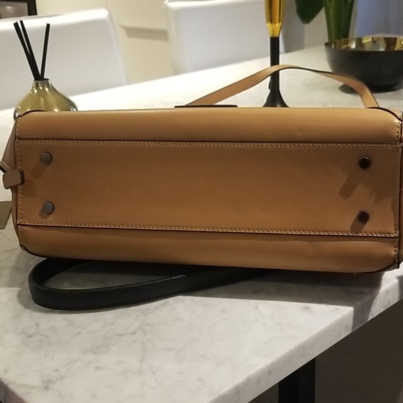 BCBGMAXAZRIA Tan Leather Handbag - Picture 6 of 7